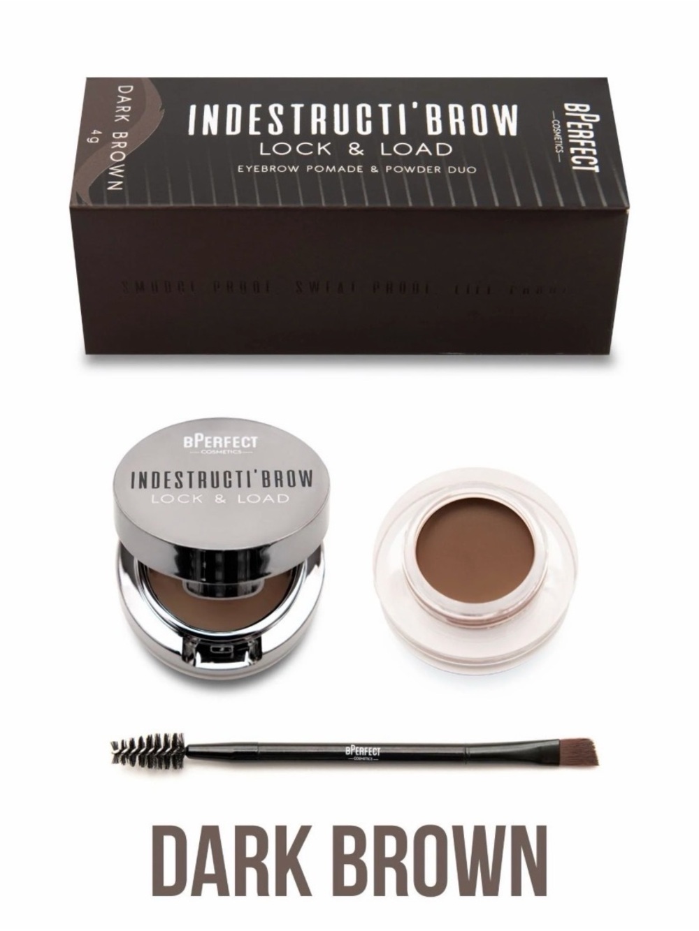 Indestructi'Brow Lock & Load Eyebrow Duo — Dark Brown